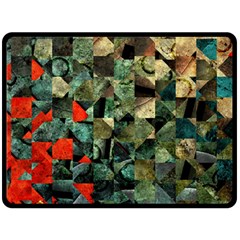 Urbangeometry Double Sided Fleece Blanket (large)  by designsbyamerianna