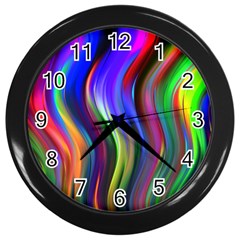 Lines Swinging Plasma Cross Wall Clock (black)