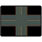 Cross Abstract Double Sided Fleece Blanket (Large)  80 x60  Blanket Front
