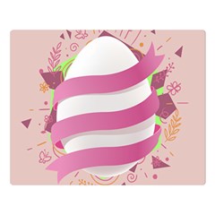 Easter Egg Colorful Spring Color Double Sided Flano Blanket (large) 