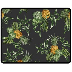 Pineapples Pattern Fleece Blanket (medium)  by Sobalvarro