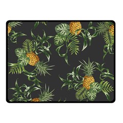 Pineapples Pattern Double Sided Fleece Blanket (small)  by Sobalvarro