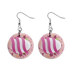 Easter Egg Colorful Spring Color Mini Button Earrings
