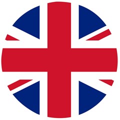 Uk Flag Wooden Bottle Opener (round)