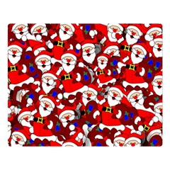 Nicholas Santa Christmas Pattern Double Sided Flano Blanket (large)  by Simbadda