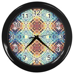 Pattern Wall Clock (black) by Sobalvarro