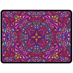 Kaleidoscope  Fleece Blanket (large)  by Sobalvarro