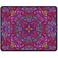 Kaleidoscope  Fleece Blanket (medium)  by Sobalvarro