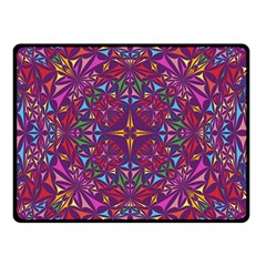 Kaleidoscope  Double Sided Fleece Blanket (small)  by Sobalvarro