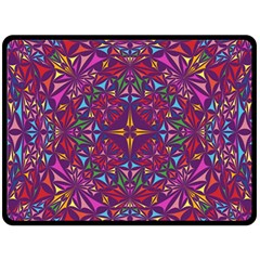 Kaleidoscope  Double Sided Fleece Blanket (large)  by Sobalvarro