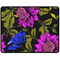 Botany  Double Sided Fleece Blanket (medium)  by Sobalvarro