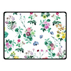 Leaves Double Sided Fleece Blanket (small)  by Sobalvarro