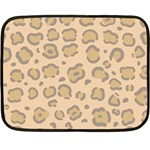Leopard Print Double Sided Fleece Blanket (Mini)  35 x27  Blanket Front