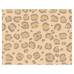 Leopard Print Double Sided Flano Blanket (medium)  by Sobalvarro