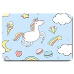 Unicorn Seamless Pattern Background Vector Large Doormat  30 x20  Door Mat