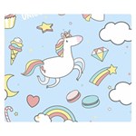 Unicorn Seamless Pattern Background Vector Double Sided Flano Blanket (Small)  50 x40  Blanket Back
