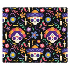 Dia De Los Muertos Double Sided Flano Blanket (small)  by Sobalvarro
