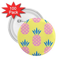 Summer Pineapple Seamless Pattern 2 25  Buttons (100 Pack) 