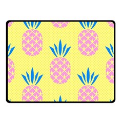 Summer Pineapple Seamless Pattern Double Sided Fleece Blanket (small)  by Sobalvarro