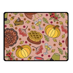 Thanksgiving Pattern Fleece Blanket (small) by Sobalvarro