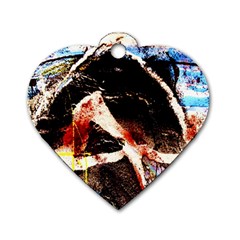 Egg In The Duck 4 Dog Tag Heart (two Sides)