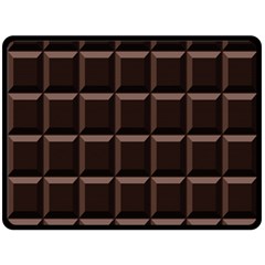 Dark Chocolate Seamless Pattern Sweet Texture Double Sided Fleece Blanket (large)  by Wegoenart