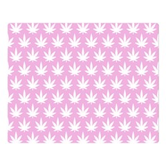Kawaii Cannabis  Double Sided Flano Blanket (large)  by thethiiird