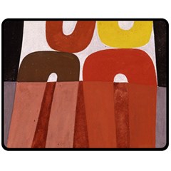 Sophie Taeuber Arp, Composition À Motifs D arceaux Ou Composition Horizontale Verticale Fleece Blanket (medium)  by Sobalvarro