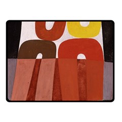 Sophie Taeuber Arp, Composition À Motifs D arceaux Ou Composition Horizontale Verticale Double Sided Fleece Blanket (small)  by Sobalvarro