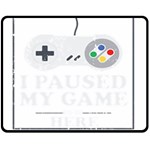 I Had to Pause My Game to Be Here Double Sided Fleece Blanket (Medium)  58.8 x47.4  Blanket Front