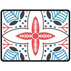 Motif Double Sided Fleece Blanket (large)  by Sobalvarro