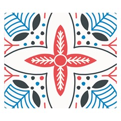 Motif Double Sided Flano Blanket (small)  by Sobalvarro