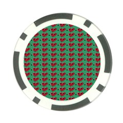 Evil Heart Graffiti Pattern Poker Chip Card Guard