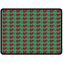 Evil Heart Graffiti Pattern Fleece Blanket (large)  by DinzDas