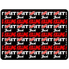 Just Killing It - Silly Toilet Stool Rocket Man Double Sided Fleece Blanket (large)  by DinzDas