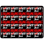 Just Killing It - Silly Toilet Stool Rocket Man Double Sided Fleece Blanket (Large)  80 x60  Blanket Back