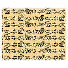 Inka Cultur Animal - Animals And Occult Religion Double Sided Flano Blanket (medium)  by DinzDas