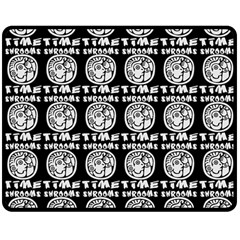 Inka Cultur Animal - Animals And Occult Religion Double Sided Fleece Blanket (medium)  by DinzDas