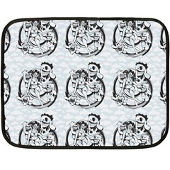 Monster Party - Hot Sexy Monster Demon With Ugly Little Monsters Fleece Blanket (mini) by DinzDas