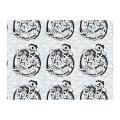 Monster Party - Hot Sexy Monster Demon With Ugly Little Monsters Double Sided Flano Blanket (mini)  by DinzDas