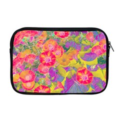 Red Liana Flower Apple Macbook Pro 17  Zipper Case by DinkovaArt