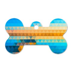 Mosaic  Dog Tag Bone (two Sides) by Sobalvarro