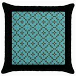Tiles Throw Pillow Case (Black)