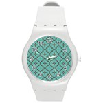 Tiles Round Plastic Sport Watch (M)