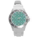 Tiles Round Plastic Sport Watch (L)