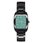 Tiles Stainless Steel Barrel Watch