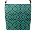 Tiles Flap Closure Messenger Bag (L)