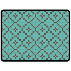 Tiles Double Sided Fleece Blanket (large) 