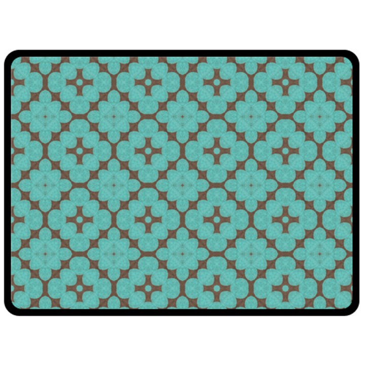 Tiles Double Sided Fleece Blanket (Large) 