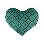 Tiles Standard 16  Premium Flano Heart Shape Cushions